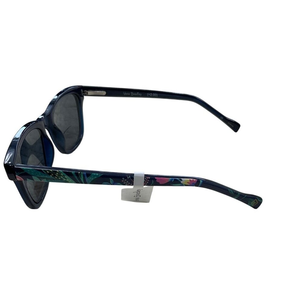 Vera Bradley Womens Blue Floral +2.00 Reading Glasses With Case - Picture 2 of 6